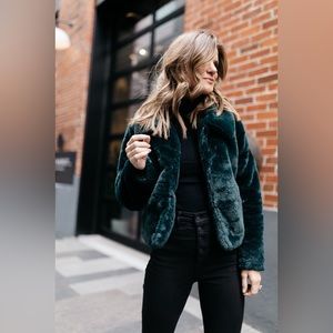 express faux fur coat